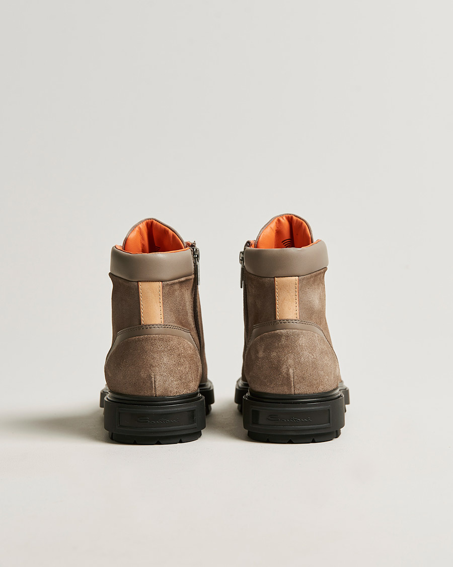 Hombres | Santoni Winter Boot Beige Suede | Santoni | Winter Boot Beige Suede