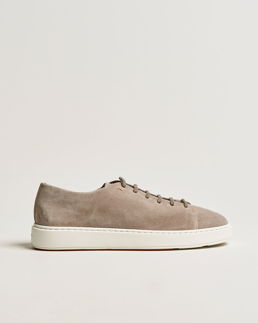 Hombres | Santoni Cleanic Sneakers Beige Suede | Santoni | Cleanic Sneakers Beige Suede
