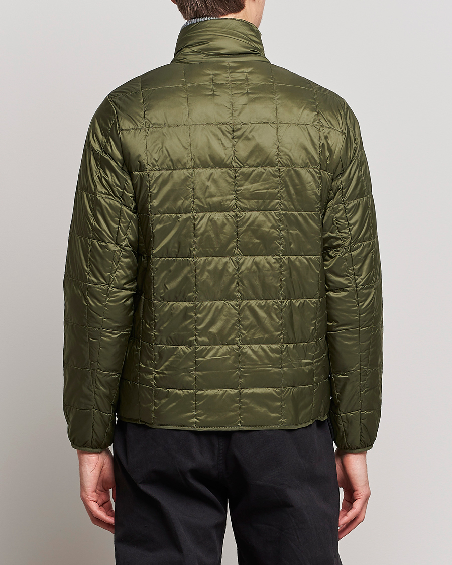 Hombres | Abrigos y chaquetas | TAION | High Neck Full Zip Lightweight Down Jacket Dark Olive