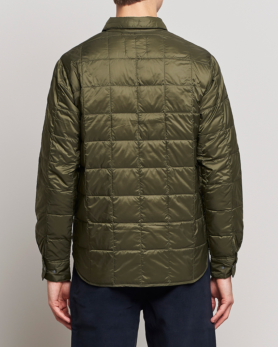Hombres | Camisas | TAION | Lightweight Down Shirt Dark Olive