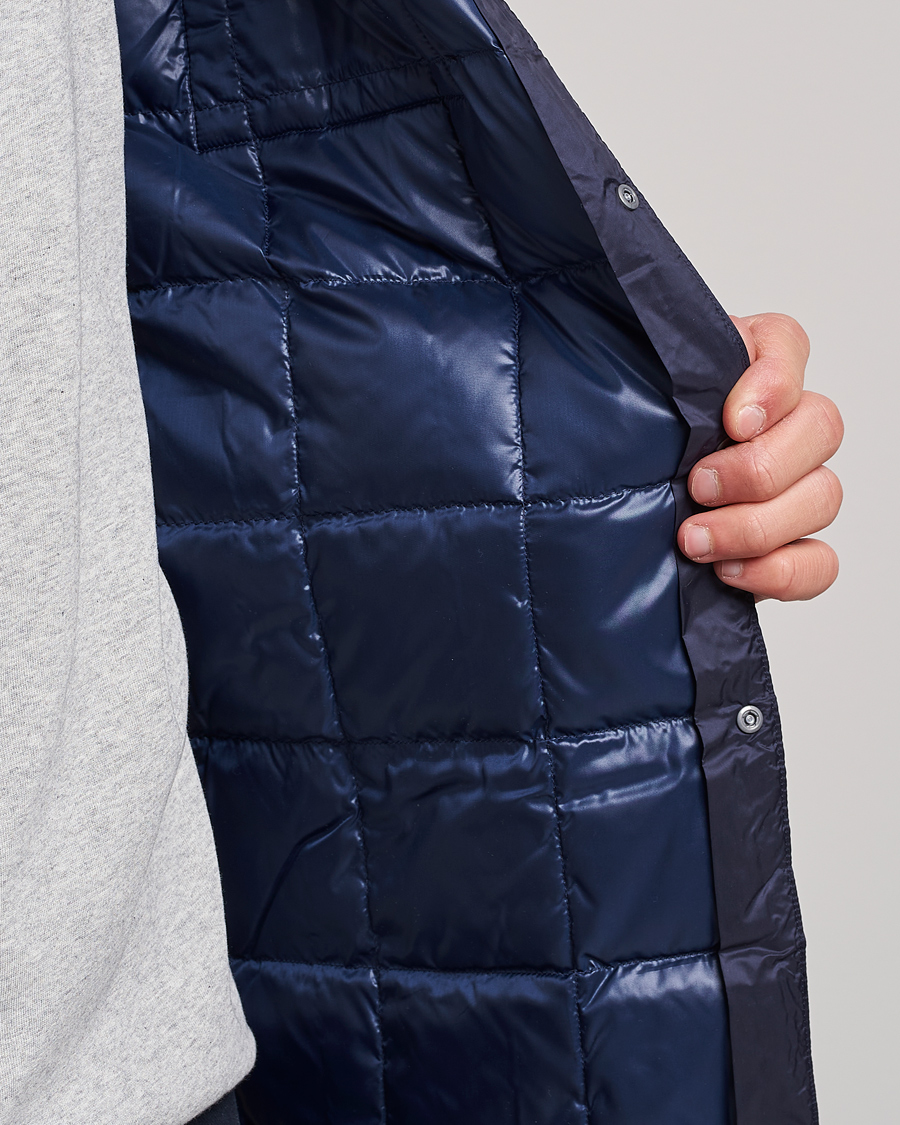Hombres | Camisas | TAION | Lightweight Down Shirt Navy