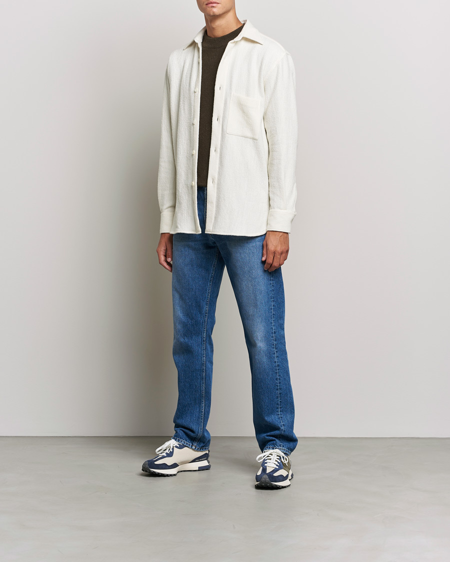 Hombres | Camisas | Sunflower | Alan Boucle Overshirt Off White