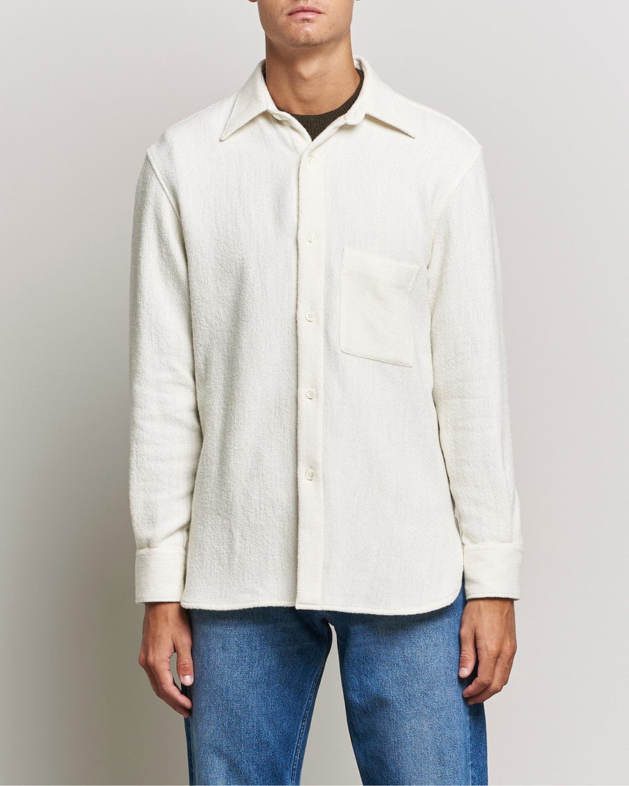 Hombres | Camisas | Sunflower | Alan Boucle Overshirt Off White