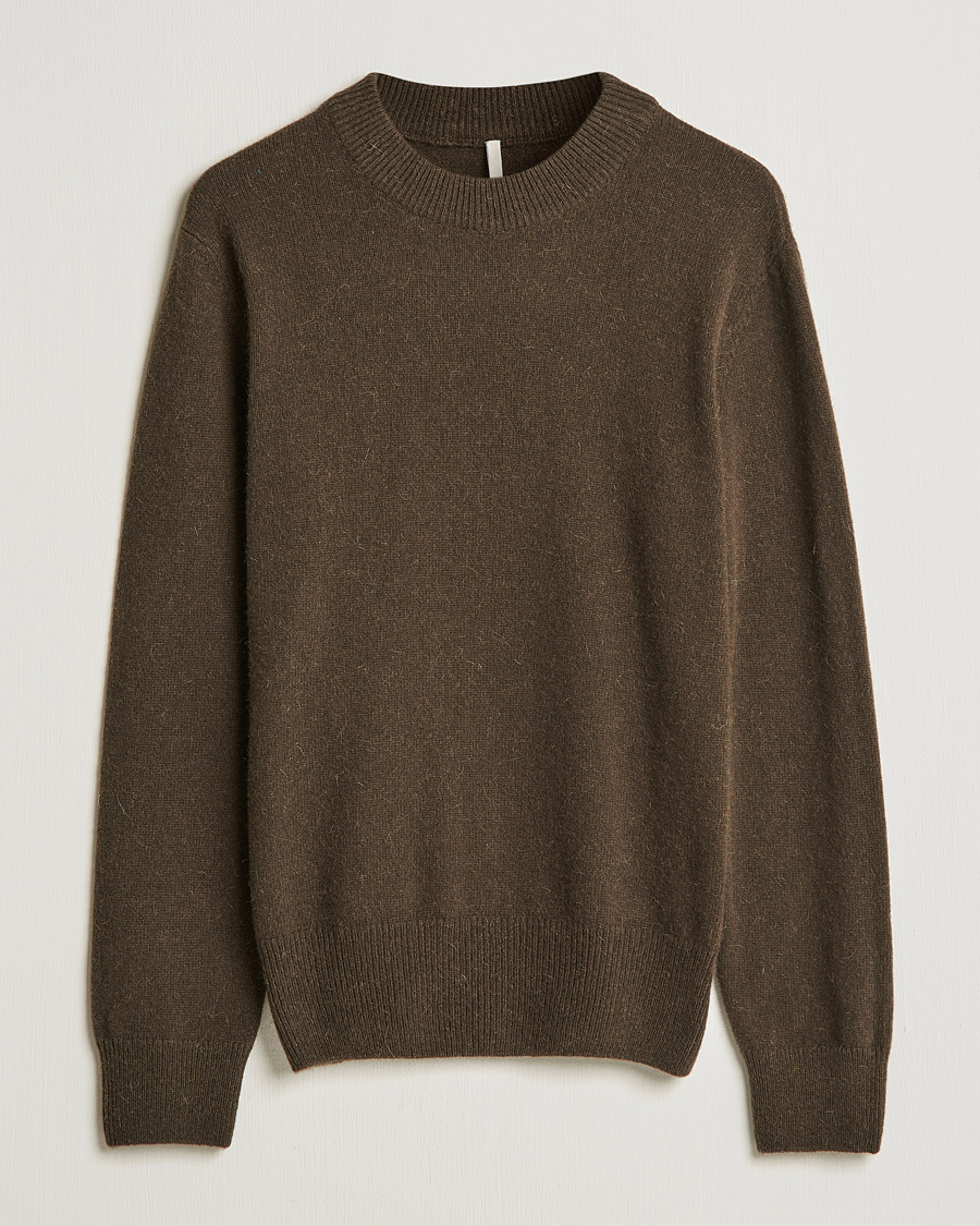 Hombres | Jerséis y prendas de punto | Sunflower | Moon Alpaca Sweater Dark Brown