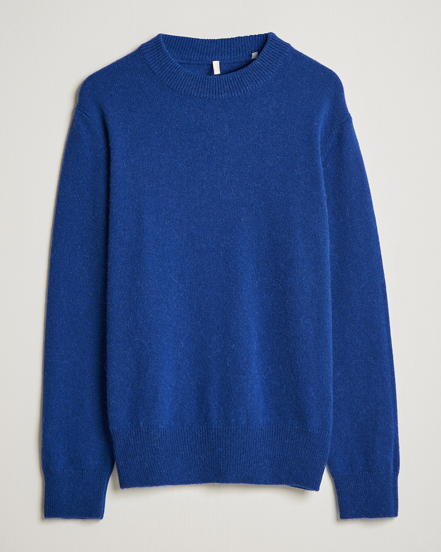 Hombres | Jerséis y prendas de punto | Sunflower | Moon Alpaca Sweater Electric Blue