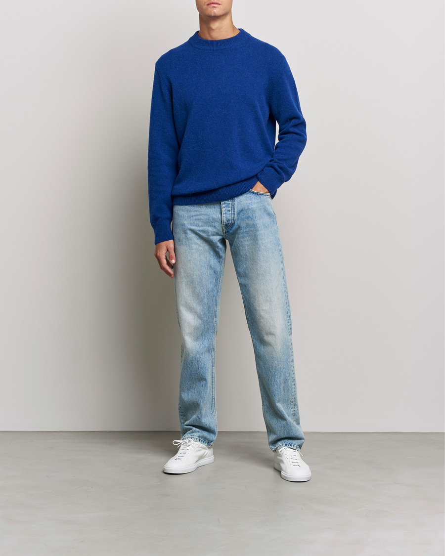 Hombres | Jerséis y prendas de punto | Sunflower | Moon Alpaca Sweater Electric Blue