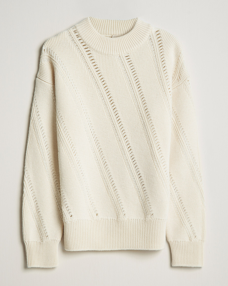 Hombres | Jerséis y prendas de punto | Sunflower | Pietro Knitted Sweater Off White