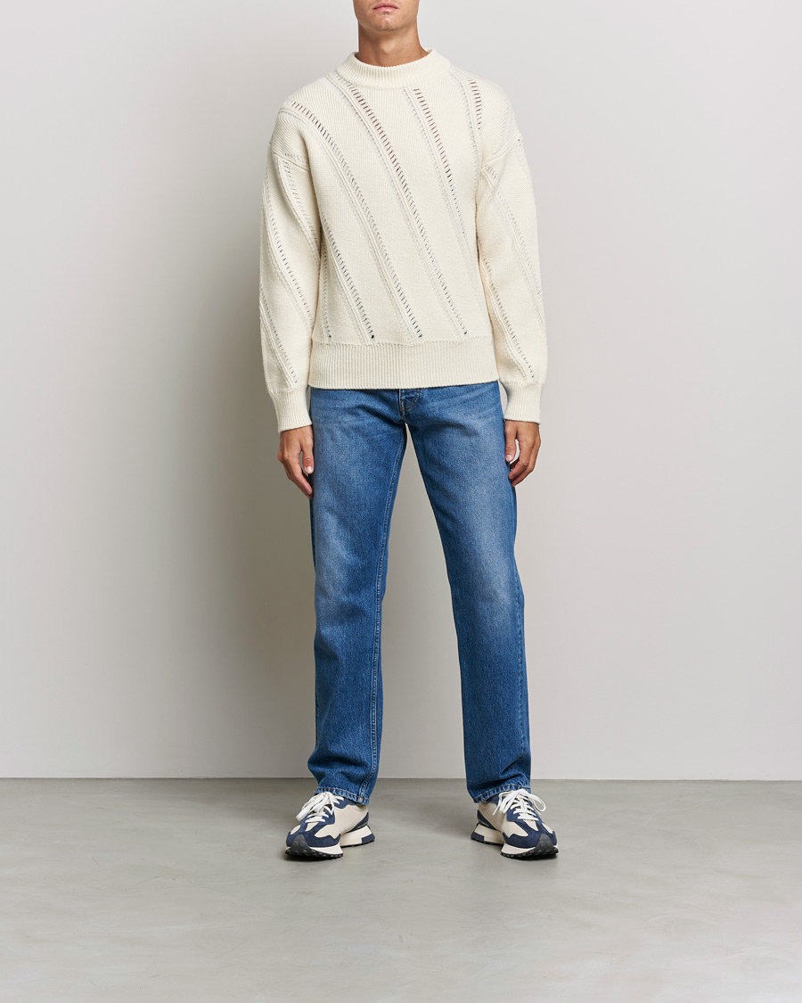 Hombres | Jerséis y prendas de punto | Sunflower | Pietro Knitted Sweater Off White