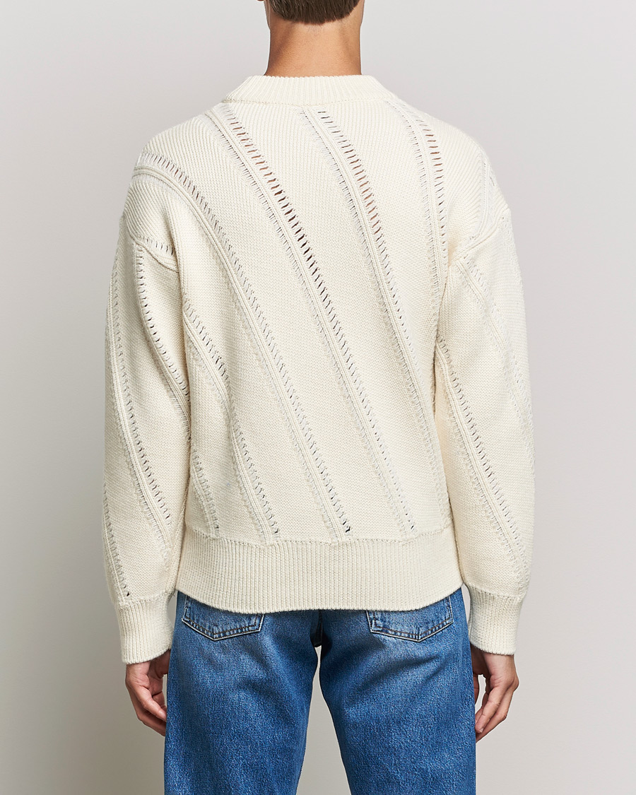 Hombres | Jerséis y prendas de punto | Sunflower | Pietro Knitted Sweater Off White