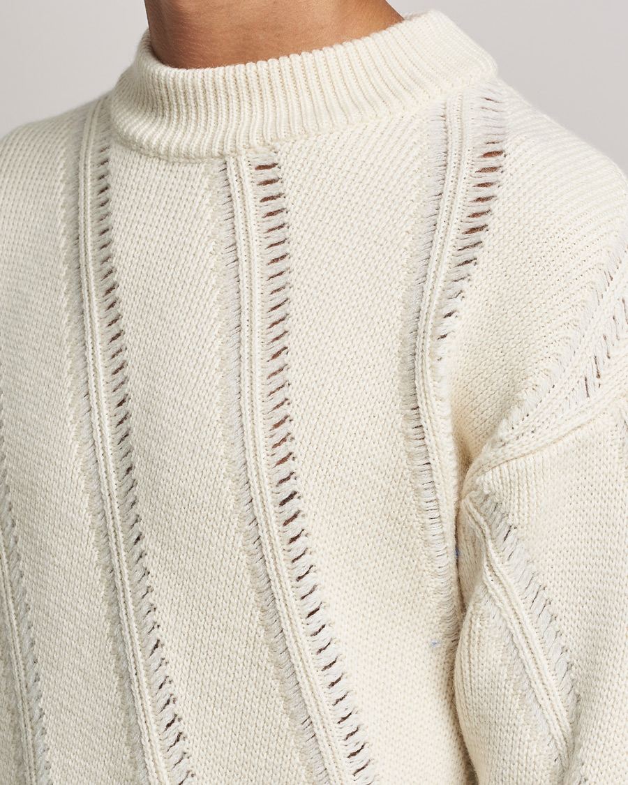 Hombres | Jerséis y prendas de punto | Sunflower | Pietro Knitted Sweater Off White
