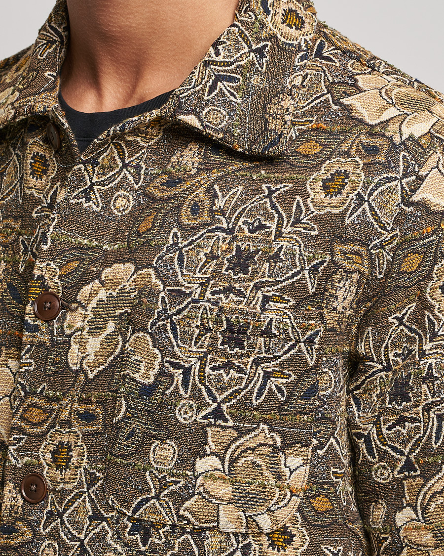 Hombres | Abrigos y chaquetas | Sunflower | Jacquard Flower Jacket Brown
