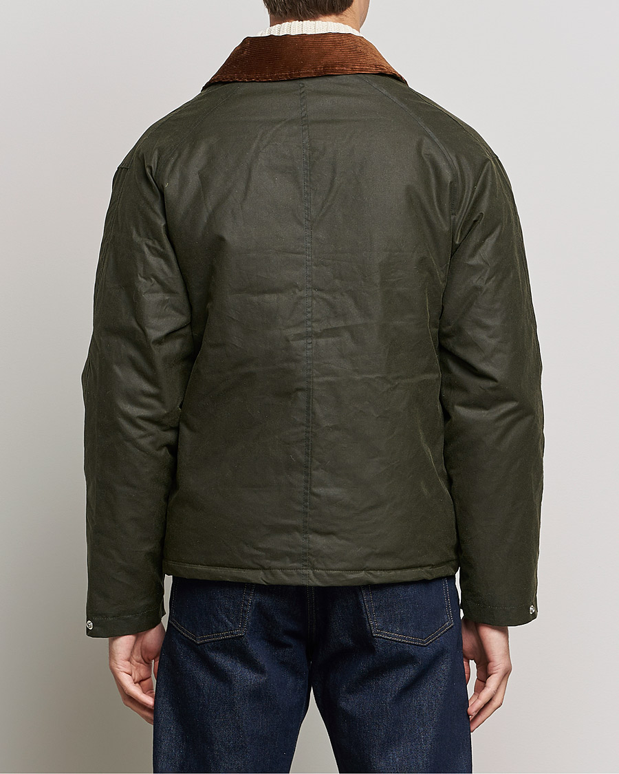 Hombres | Abrigos y chaquetas | Sunflower | Waxed Short Jacket Dark Olive