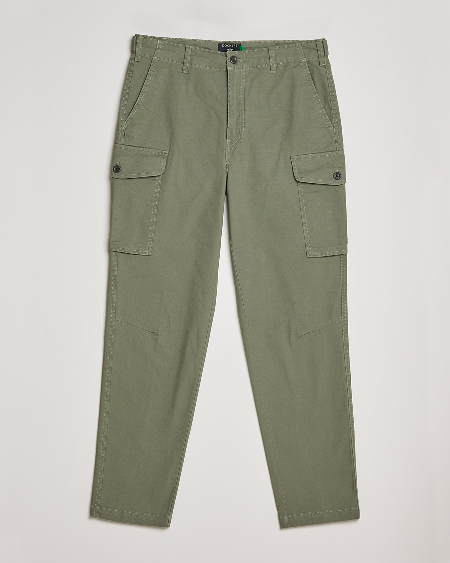 Hombres | Pantalones | Dockers | Tapered Cotton Cargo Pant Olive