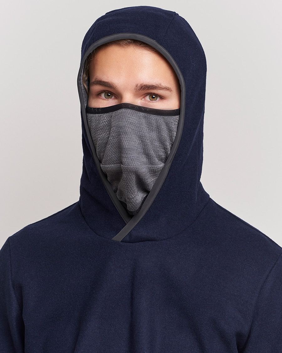 Hombres | Jerséis y prendas de punto | SEASE | Drone Wool/Jersey Hood Navy