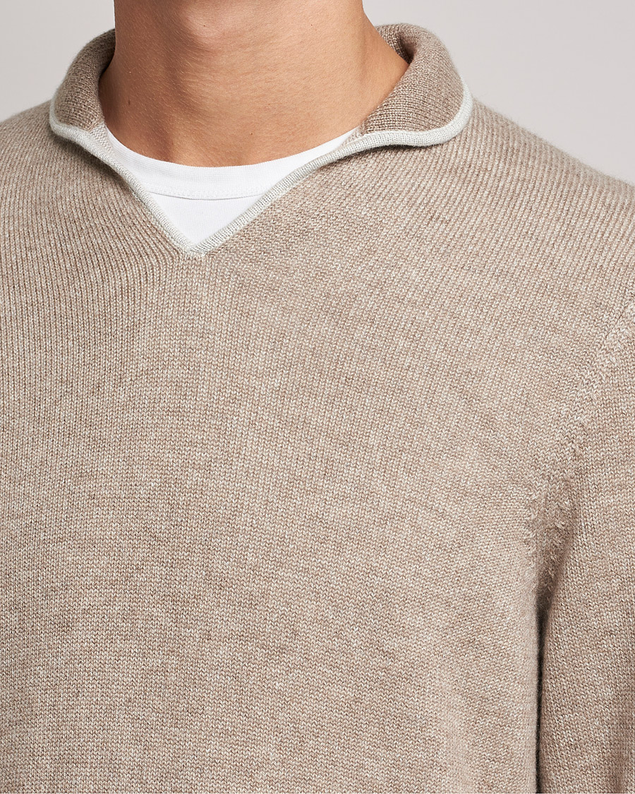 Hombres | Jerséis y prendas de punto | SEASE | Ellen Cashmere Pullover Beige