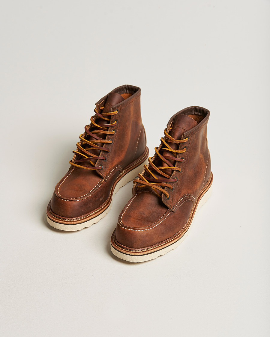 Hombres |  | Red Wing Shoes | Moc Toe Boot Copper Rough/Tough Leather