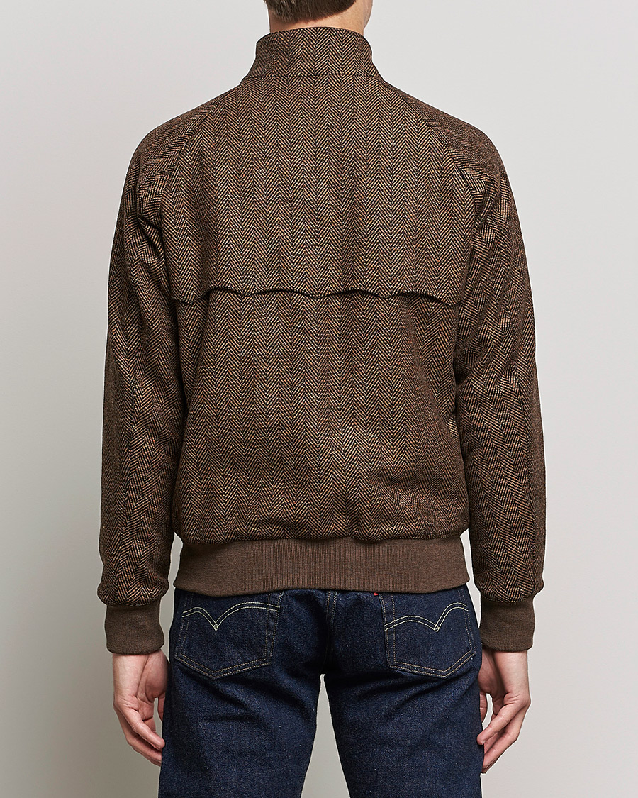 Hombres | Abrigos y chaquetas | Baracuta | G9 Herringbone Wool Jacket Brown