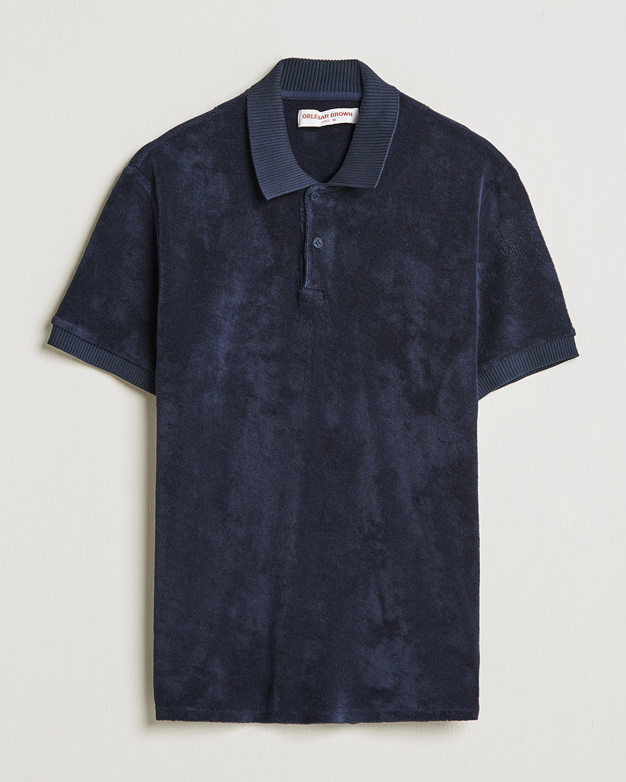 Hombres | Polos | Orlebar Brown | Jarrett Towelling Polo Night Iris