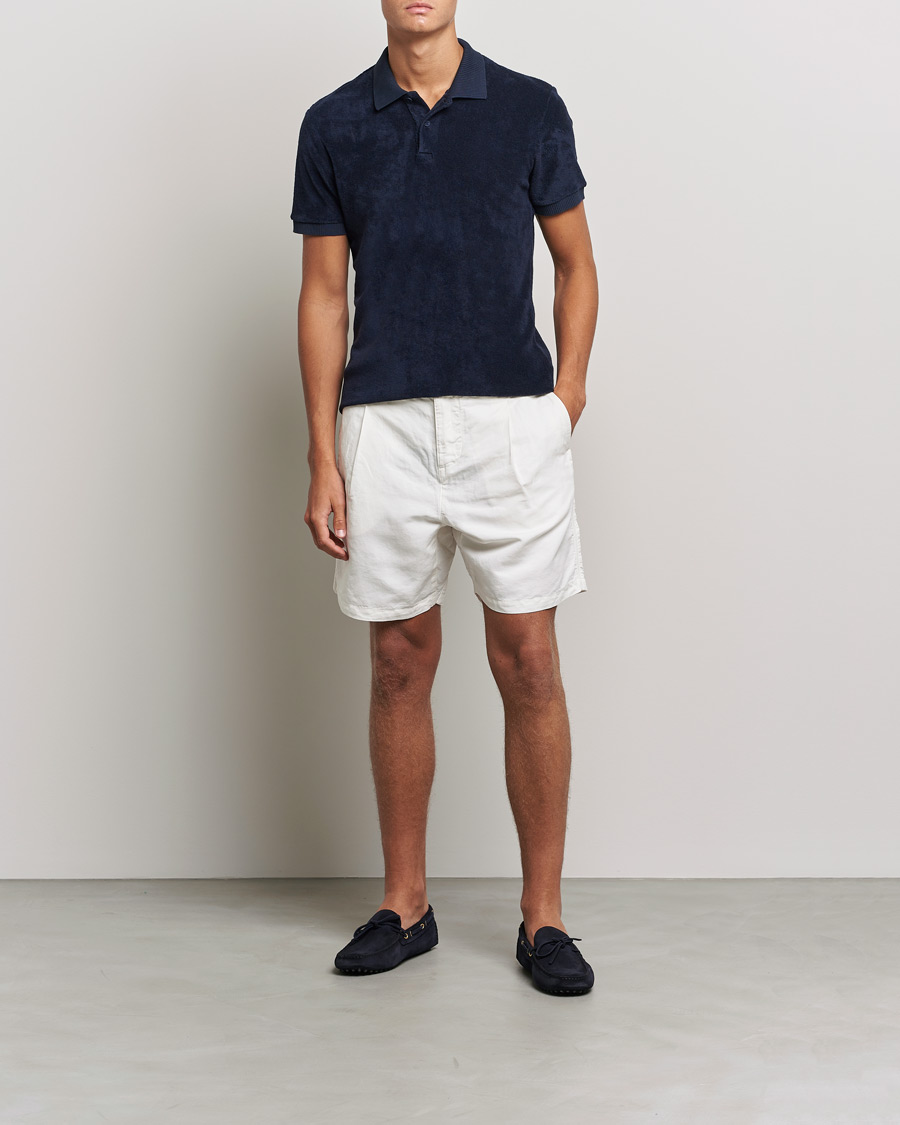 Hombres | Polos | Orlebar Brown | Jarrett Towelling Polo Night Iris