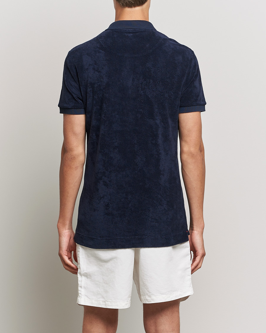 Hombres | Polos | Orlebar Brown | Jarrett Towelling Polo Night Iris