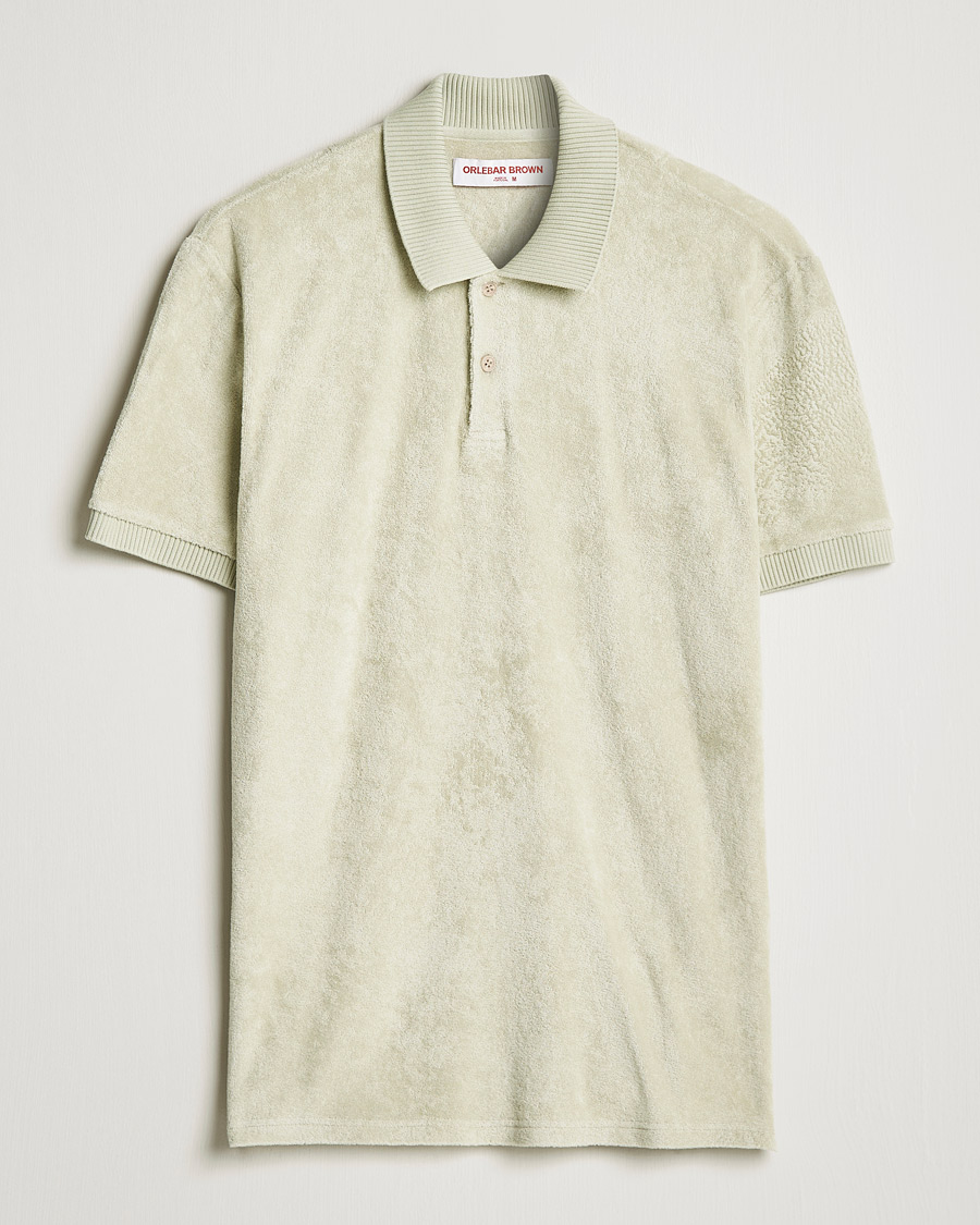 Hombres | Polos | Orlebar Brown | Jarrett Towelling Polo Parched Green