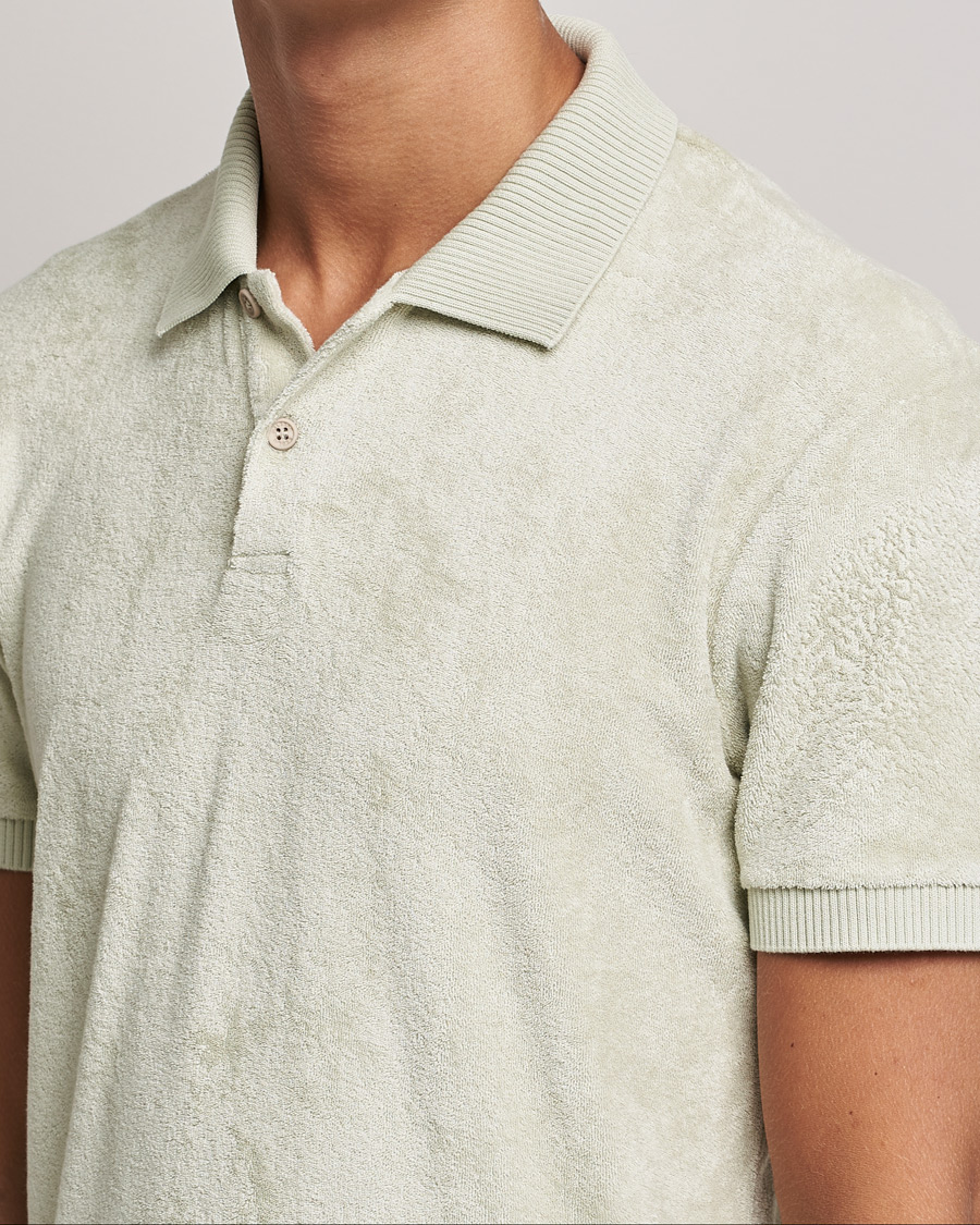 Hombres | Polos | Orlebar Brown | Jarrett Towelling Polo Parched Green