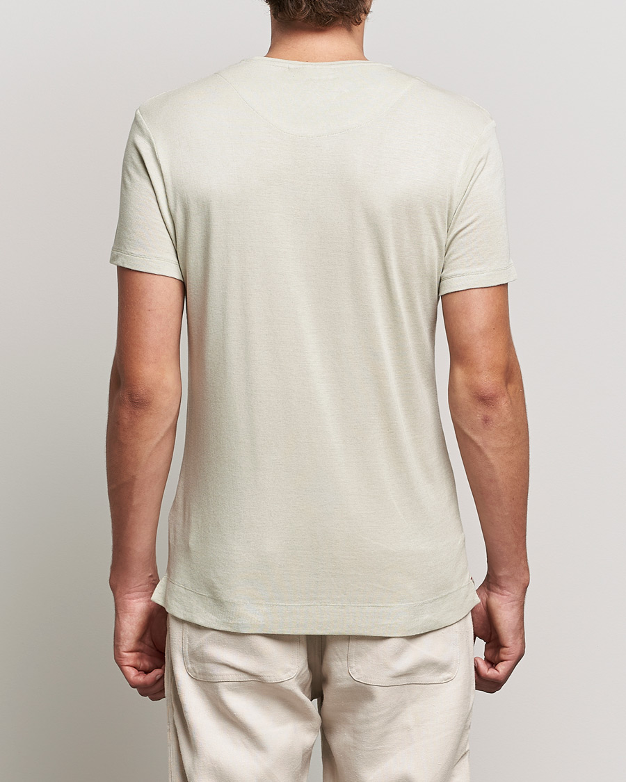 Hombres | Camisetas | Orlebar Brown | OB Classic Modal/Cashmere T-Shirt Parched Green