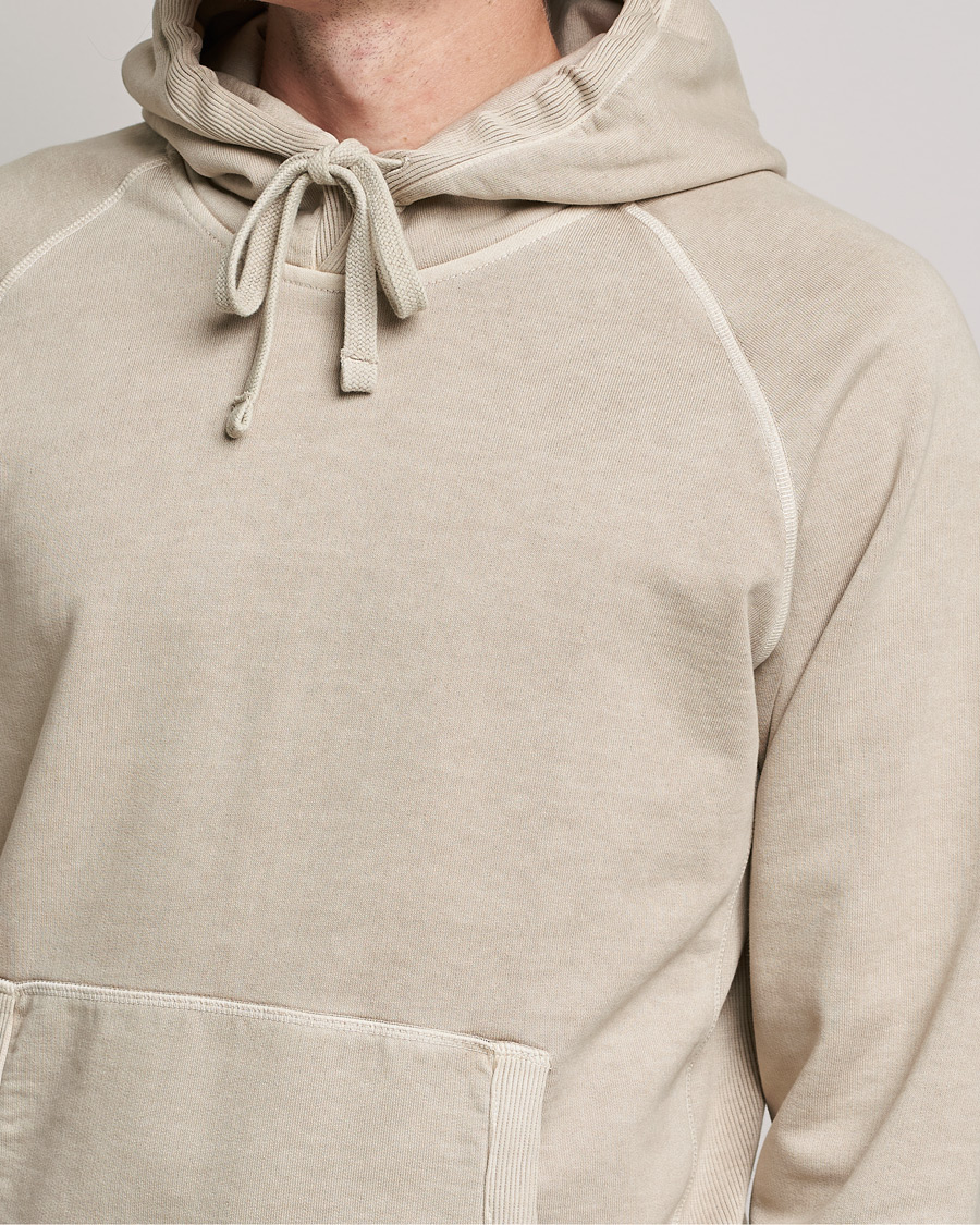 Hombres | Jerséis y prendas de punto | Orlebar Brown | Francis Garment Dyed Cotton Hood Parched Green