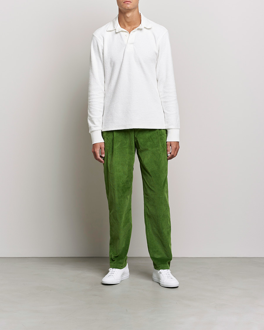 Hombres | Pantalones | Orlebar Brown | Dunmore Cotton Cord Trousers Conifer