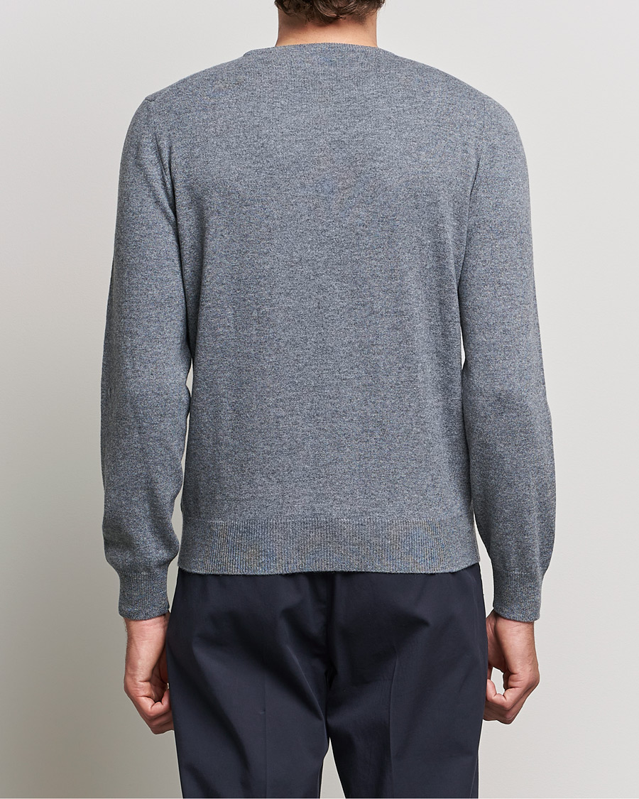 Hombres | Jerséis y prendas de punto | Gran Sasso | Wool/Cashmere Crew Neck Grey