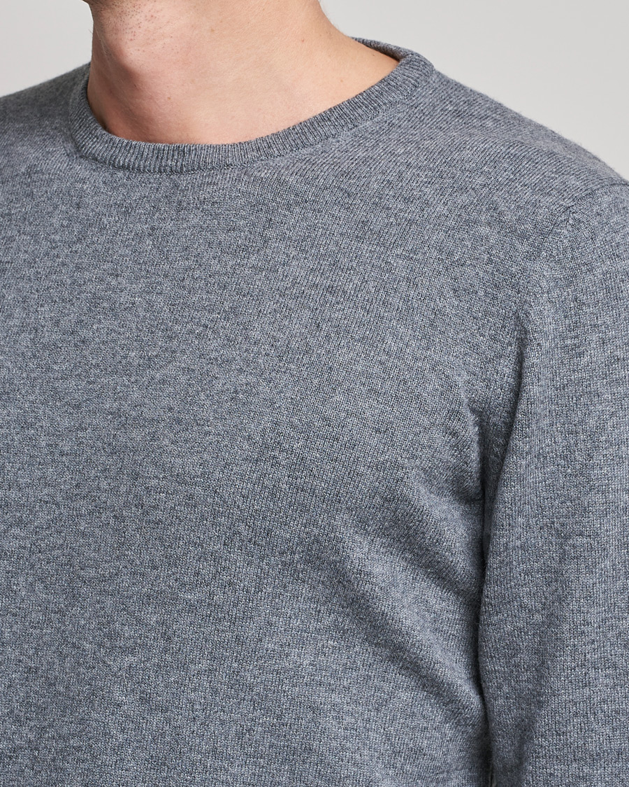 Hombres | Jerséis y prendas de punto | Gran Sasso | Wool/Cashmere Crew Neck Grey
