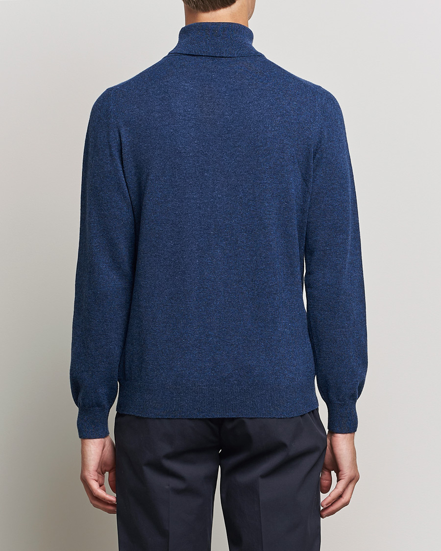 Hombres | Jerséis y prendas de punto | Gran Sasso | Wool/Cashmere Rollneck Navy Melange