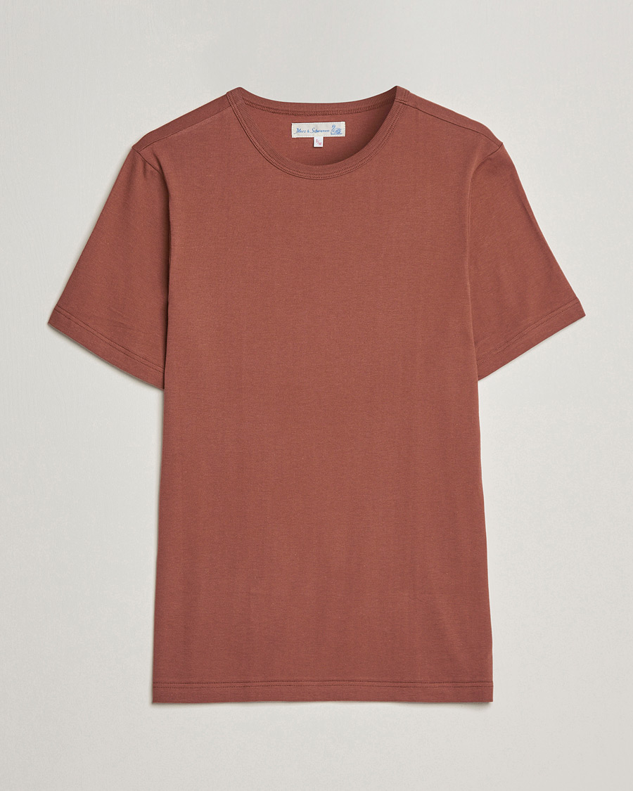 Hombres | Camisetas | Merz b. Schwanen | 1950s Classic Loopwheeled Tee Tan
