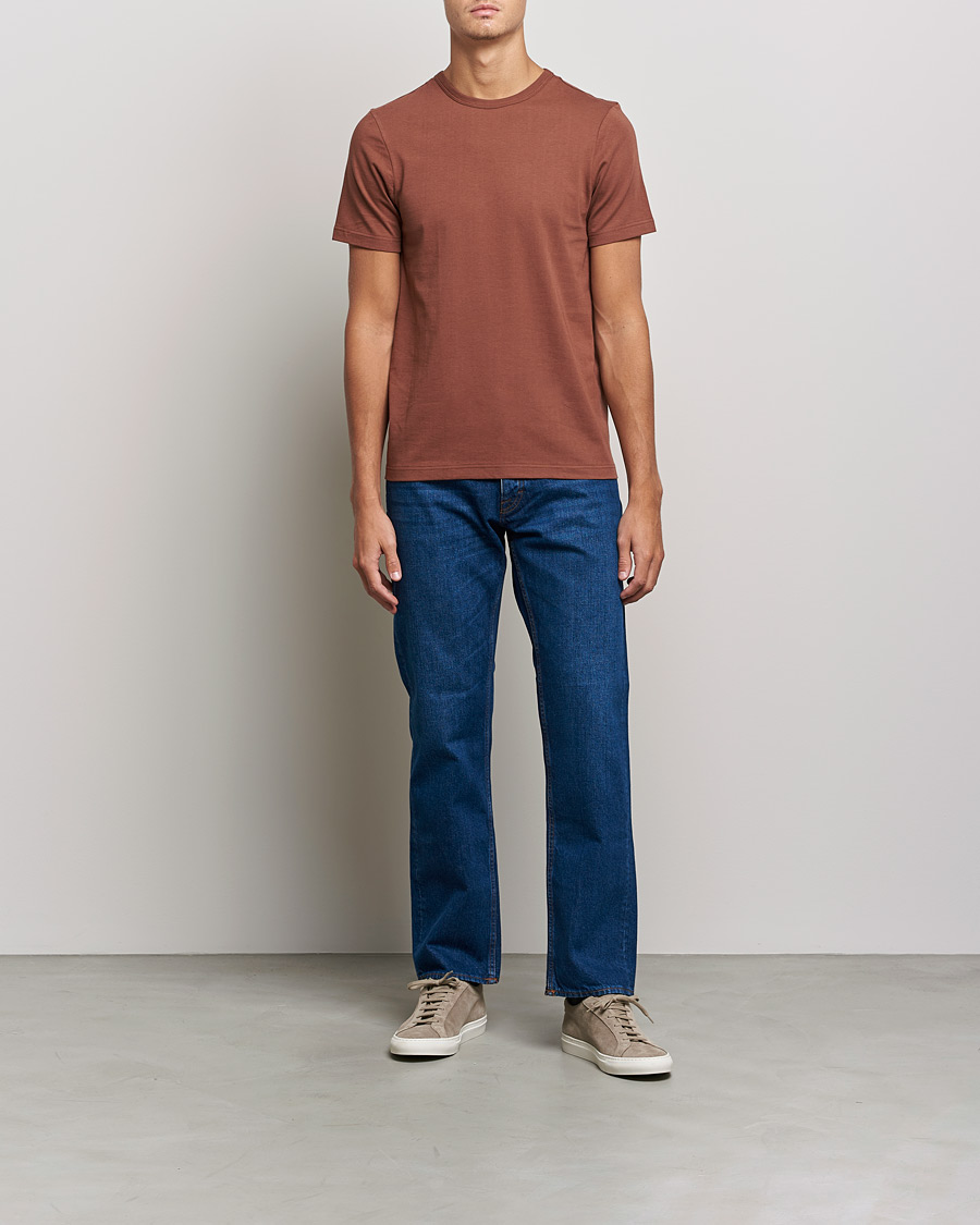 Hombres | Camisetas | Merz b. Schwanen | 1950s Classic Loopwheeled Tee Tan