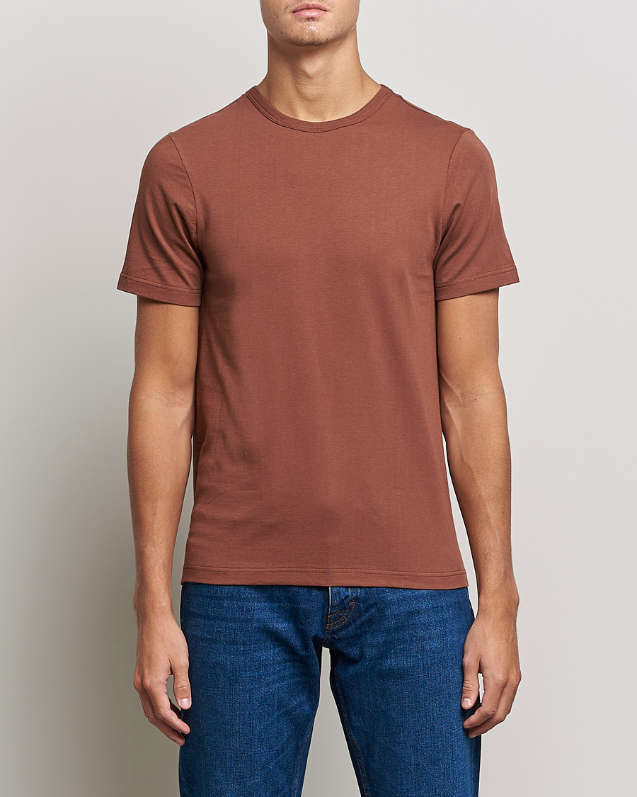 Hombres | Camisetas | Merz b. Schwanen | 1950s Classic Loopwheeled Tee Tan