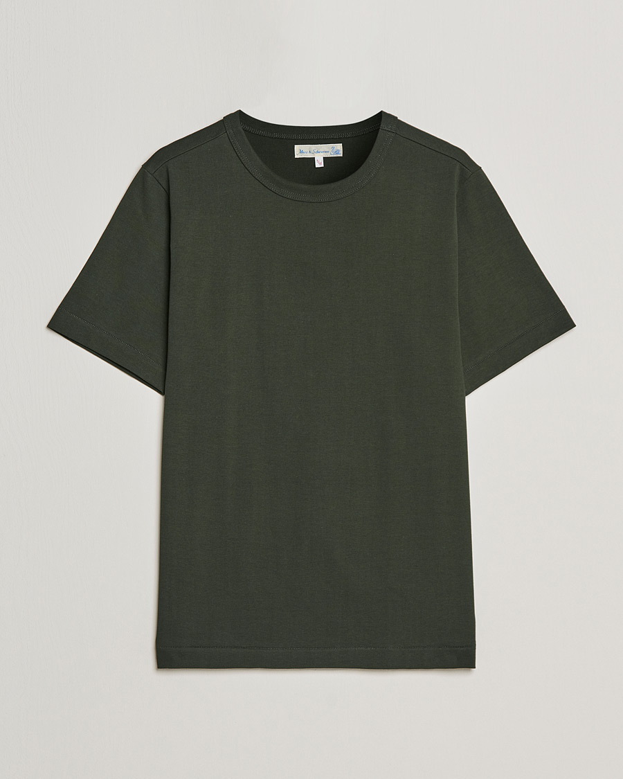 Hombres | Camisetas | Merz b. Schwanen | 1950s Classic Loopwheeled Tee Forest
