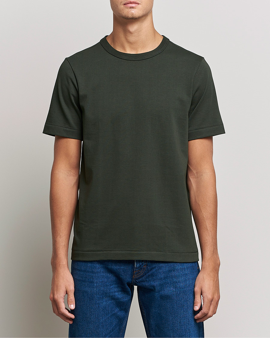 Hombres | Camisetas | Merz b. Schwanen | 1950s Classic Loopwheeled Tee Forest