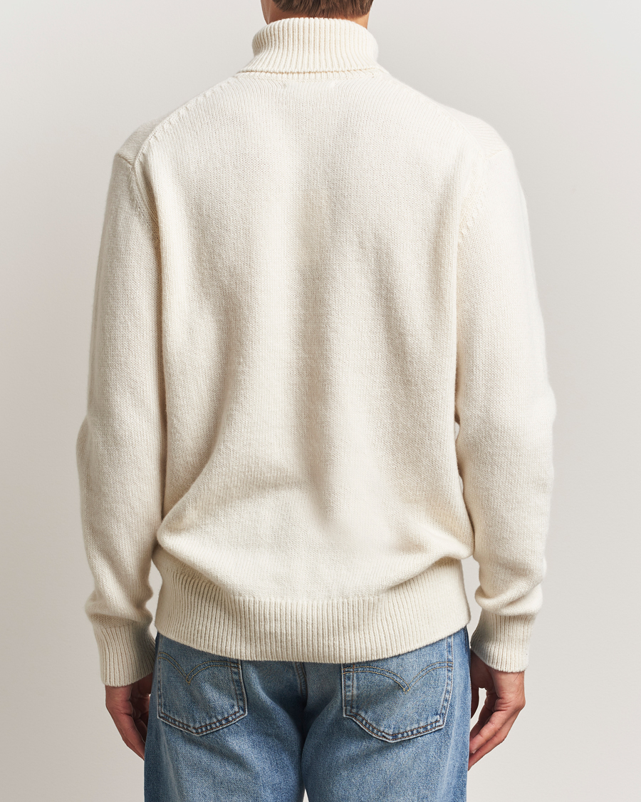 Hombres | Jerséis y prendas de punto | Merz b. Schwanen | Merino/Cashmere Knitted Turtleneck Nature