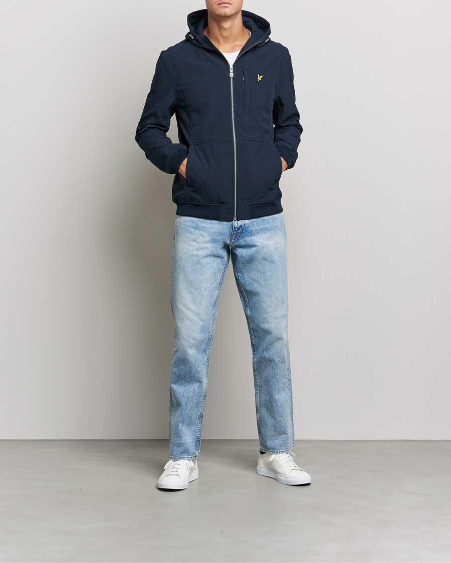 Hombres | Abrigos y chaquetas | Lyle & Scott | Softshell Hooded Jacket Dark Navy