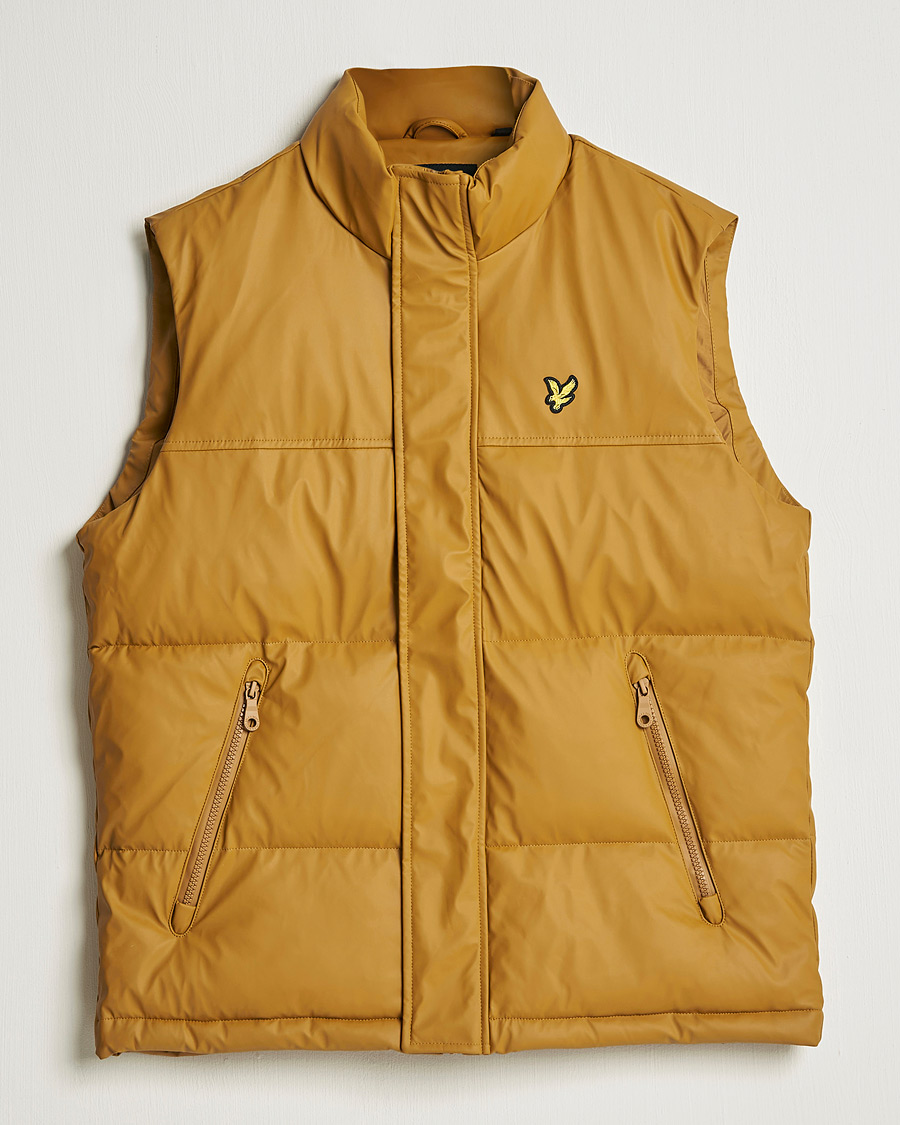 Hombres | Abrigos y chaquetas | Lyle & Scott | Rubberised Wadded Gilet Vest Anniversary Gold