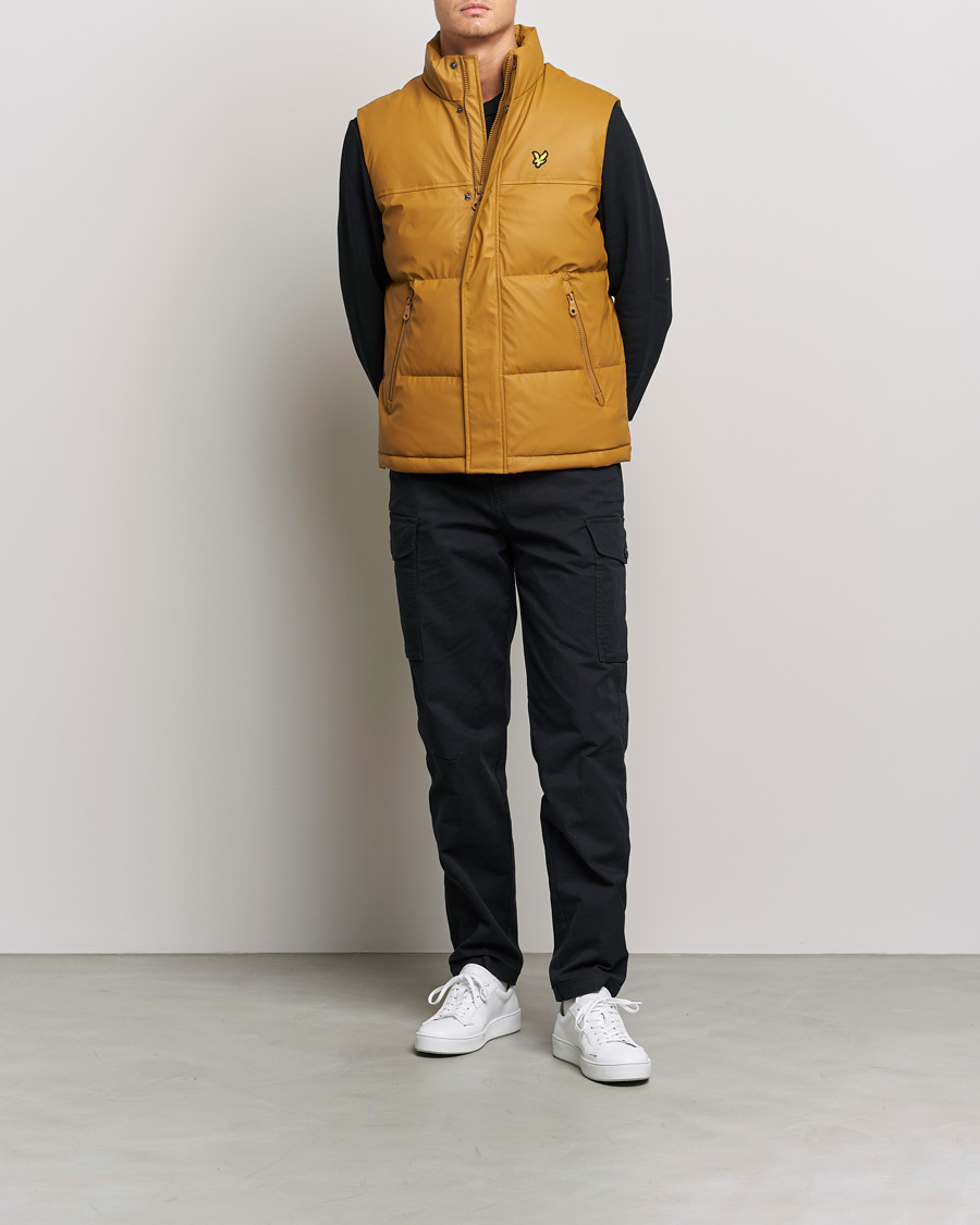 Hombres | Abrigos y chaquetas | Lyle & Scott | Rubberised Wadded Gilet Vest Anniversary Gold