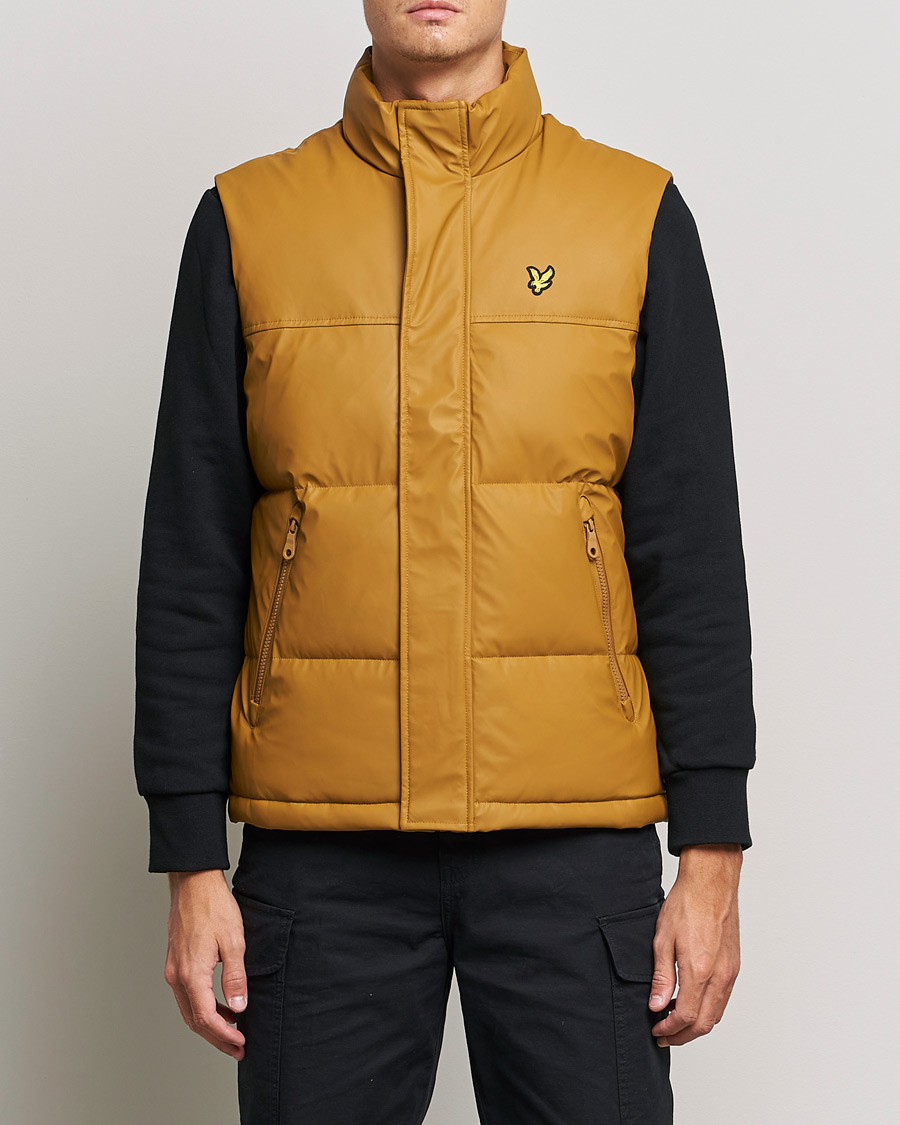 Hombres | Abrigos y chaquetas | Lyle & Scott | Rubberised Wadded Gilet Vest Anniversary Gold