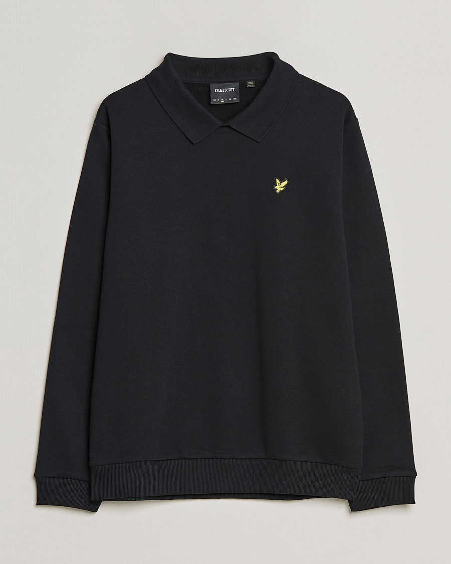 Hombres | Jerséis y prendas de punto | Lyle & Scott | Collored Crew Neck Black