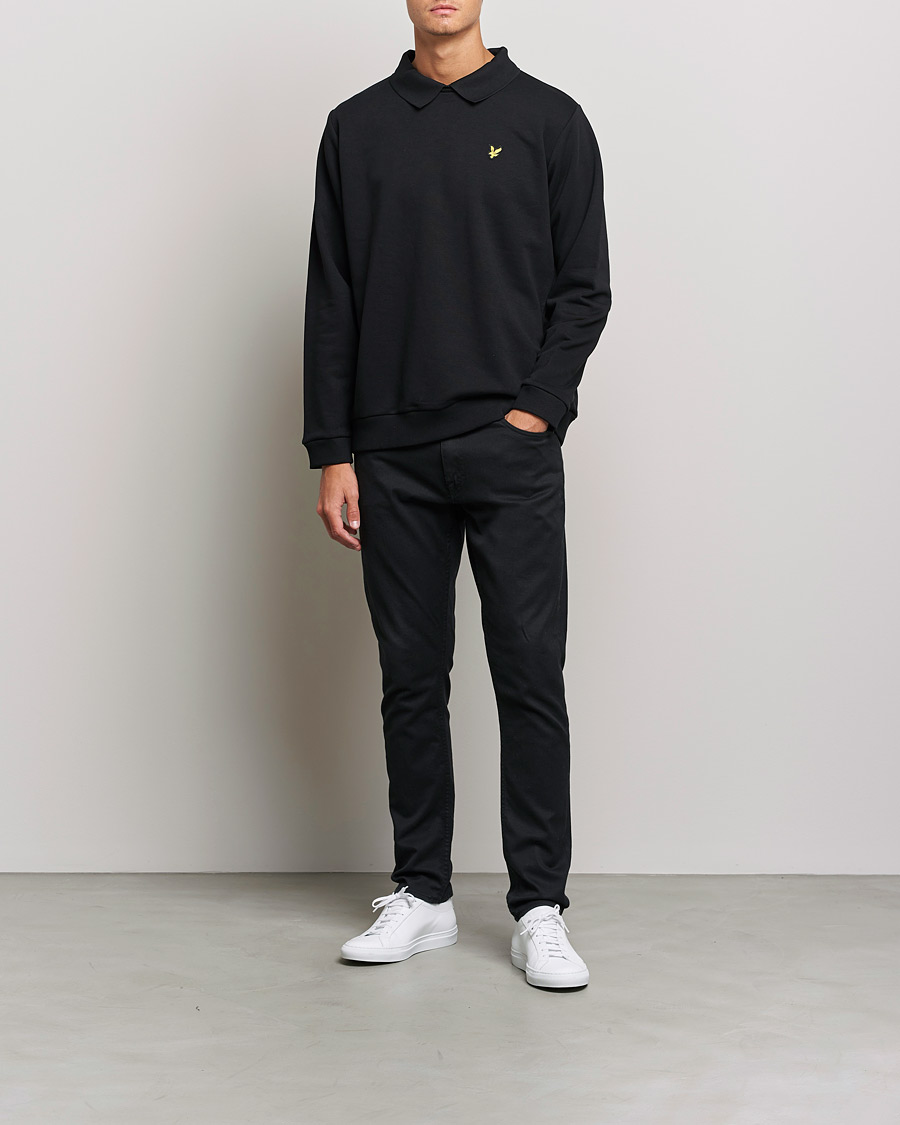 Hombres | Jerséis y prendas de punto | Lyle & Scott | Collored Crew Neck Black