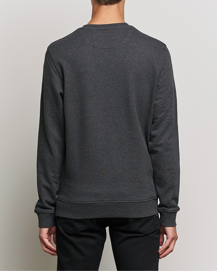 Hombres | Jerséis y prendas de punto | Lyle & Scott | Organic Cotton Crew Neck Charcoal Marl