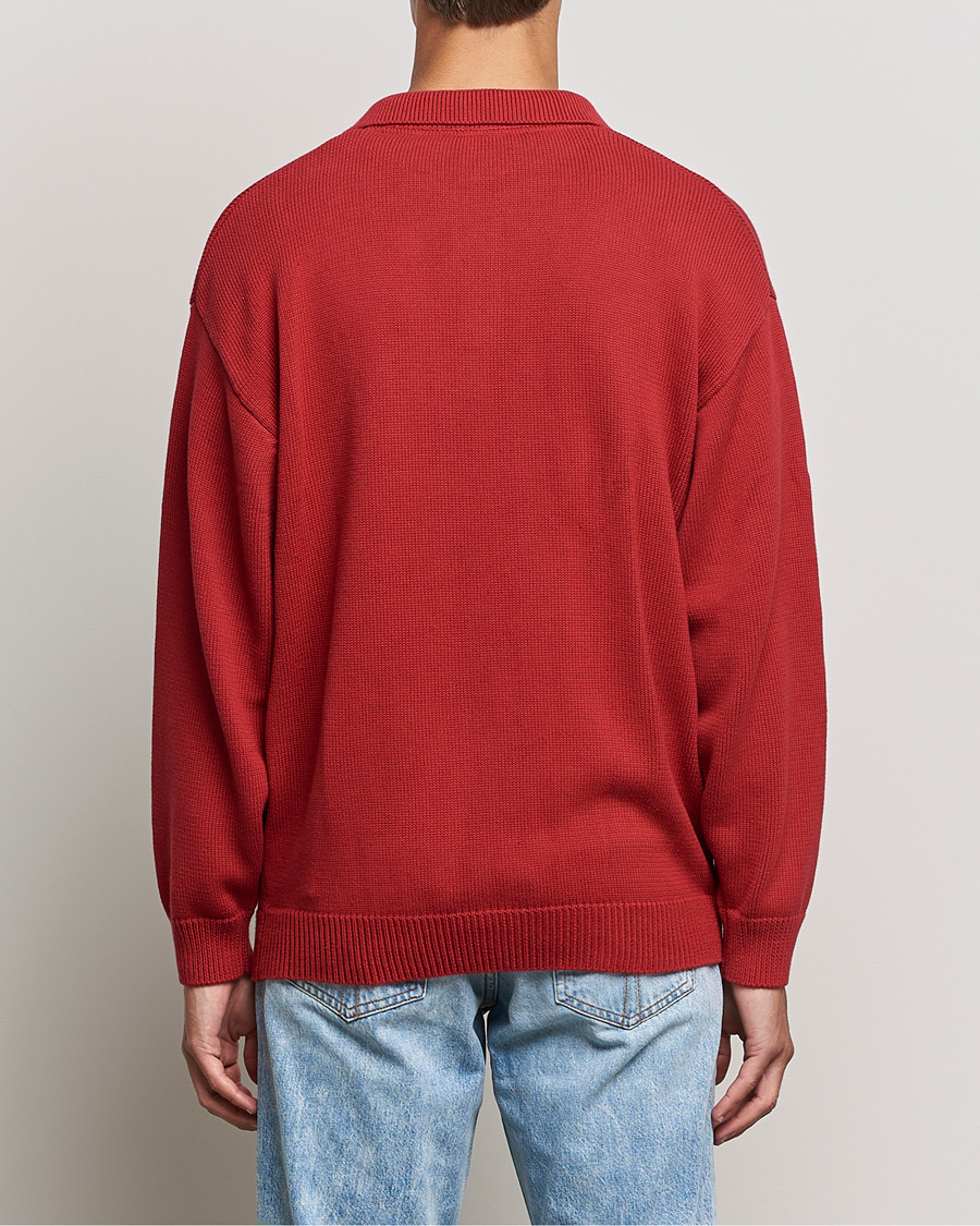 Hombres | Jerséis y prendas de punto | Lyle & Scott | Blousson Knitted Polo Tunnel Red