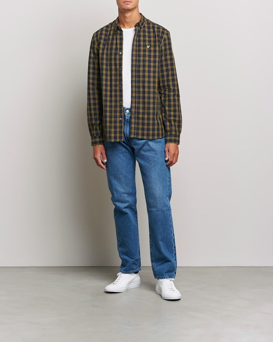 Hombres | Camisas | Lyle & Scott | Checked Poplin Shirt Black