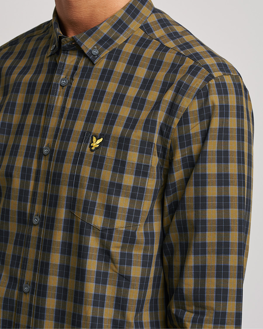 Hombres | Camisas | Lyle & Scott | Checked Poplin Shirt Black