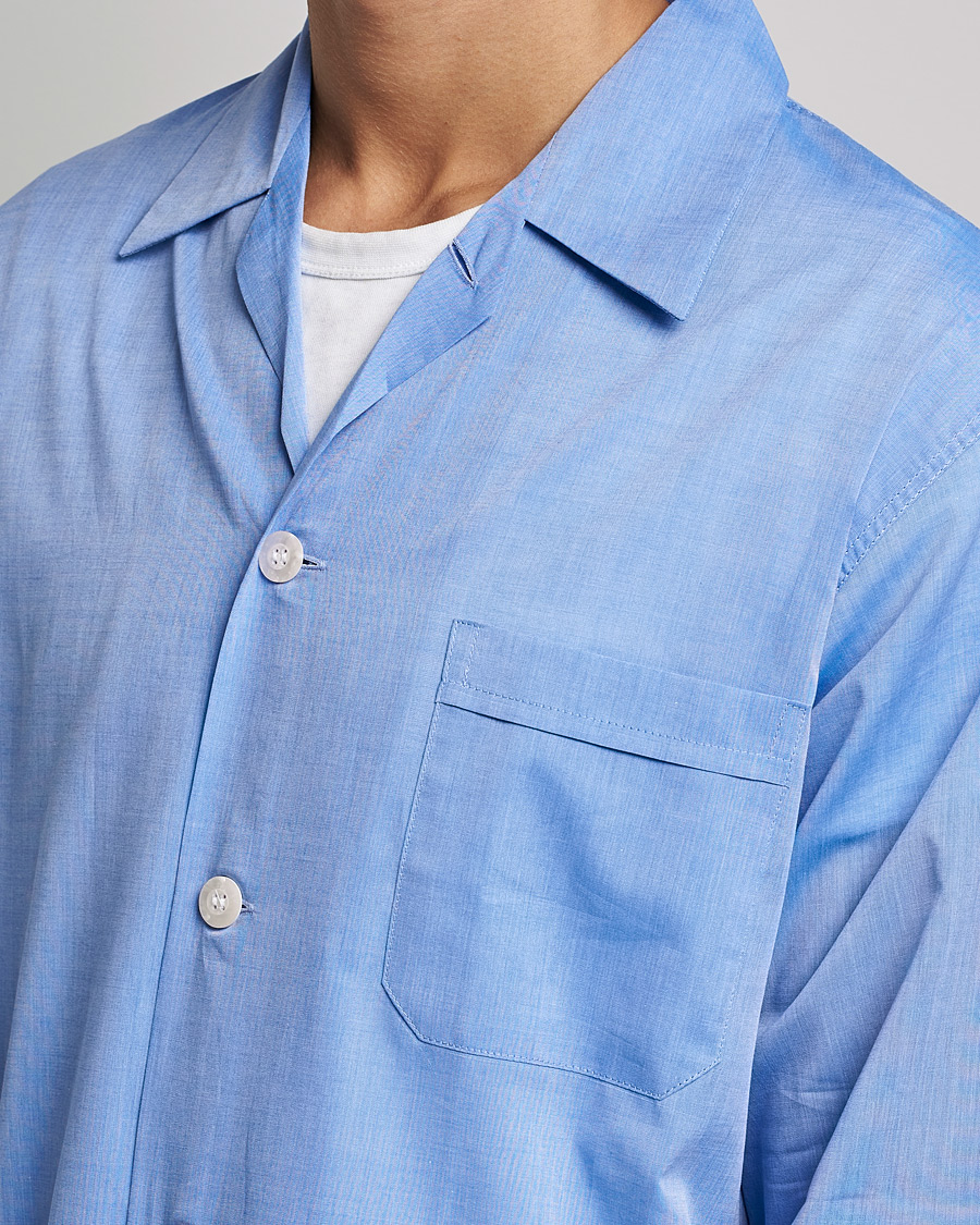 Hombres | Derek Rose Cotton Pyjama Set Blue | Derek Rose | Cotton Pyjama Set Blue