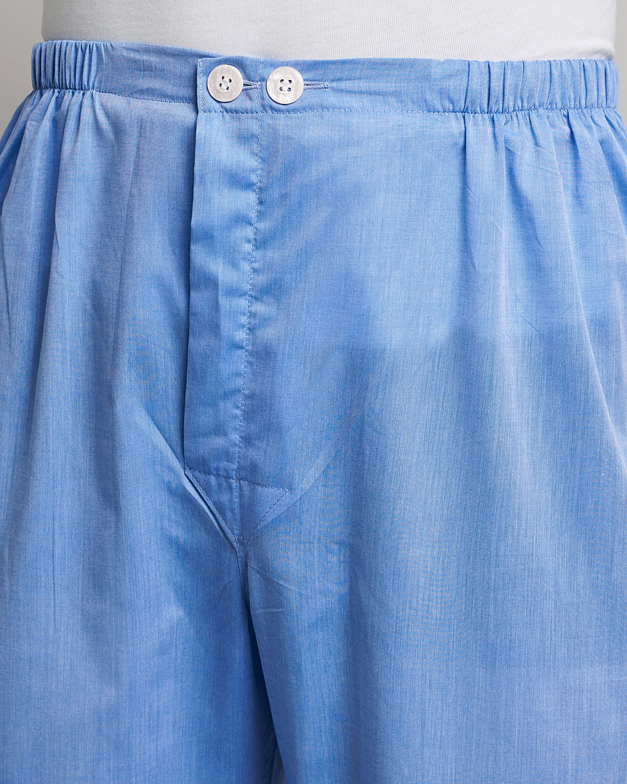 Hombres | Derek Rose Cotton Pyjama Set Blue | Derek Rose | Cotton Pyjama Set Blue